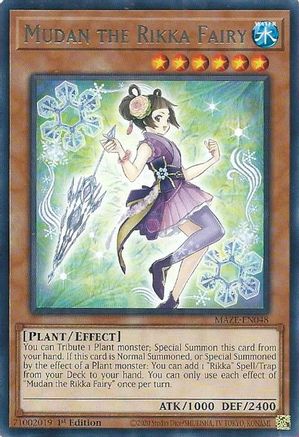 Mudan the Rikka Fairy (MAZE-EN048) - Maze of Memories 1st Edition