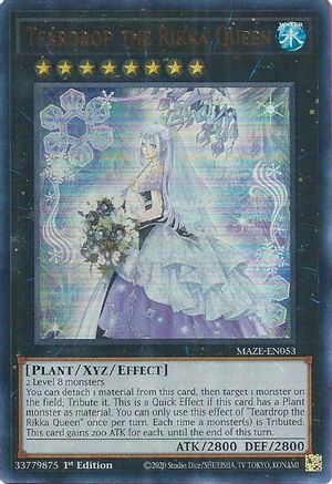 Teardrop the Rikka Queen (MAZE-EN053) - Maze of Memories 1st Edition