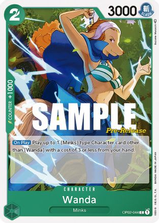 Wanda (OP02-044) - Paramount War Pre-Release Cards