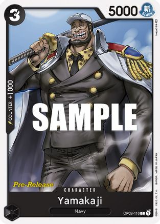 Yamakaji (OP02-116) - Paramount War Pre-Release Cards