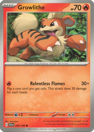 Growlithe - 030/198 30 - SV01 Scarlet & Violet Base Set