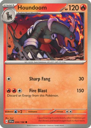 Houndoom - 034/198 34 - SV01 Scarlet & Violet Base Set