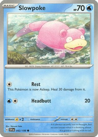 Slowpoke - 042/198 42 - SV01 Scarlet & Violet Base Set