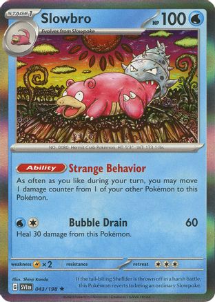 Slowbro 43 - SV01 Scarlet & Violet Base Set Reverse Holofoil