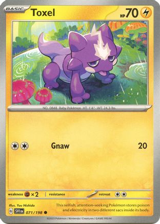 Toxel 71 - SV01 Scarlet & Violet Base Set Reverse Holofoil
