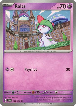 Ralts - 084/198 84 - SV01 Scarlet & Violet Base Set Reverse Holofoil