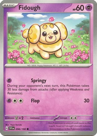 Fidough - 098/198 98 - SV01 Scarlet & Violet Base Set Reverse Holofoil