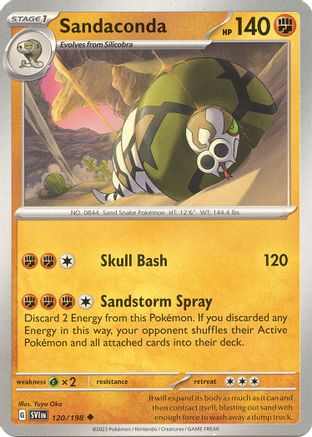 Sandaconda 120 - SV01 Scarlet & Violet Base Set Reverse Holofoil