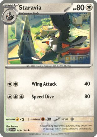 Staravia 149 - SV01 Scarlet & Violet Base Set Reverse Holofoil