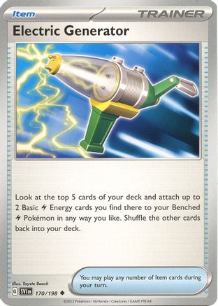 Electric Generator 170 - SV01 Scarlet & Violet Base Set Reverse Holofoil