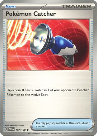 Pokemon Catcher 187 - SV01 Scarlet & Violet Base Set Reverse Holofoil