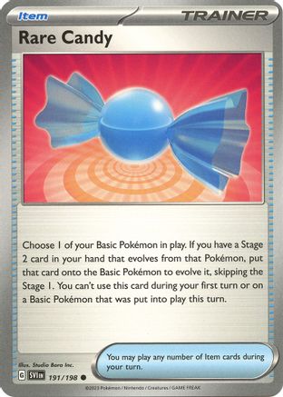 Rare Candy - 191/198 191 - SV01 Scarlet & Violet Base Set Reverse Holofoil