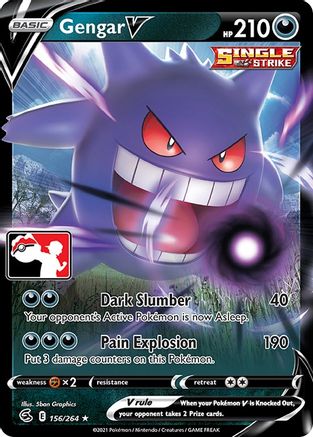 Gengar V 156 - Prize Pack Series Cards Holofoil