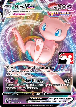 Mew VMAX 114 - Prize Pack Series Cards Holofoil