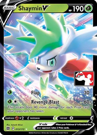 Shaymin V 13 - Prize Pack Series Cards Holofoil