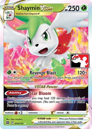 Shaymin VSTAR 14 - Prize Pack Series Cards Holofoil