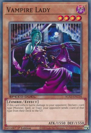 Vampire Lady (SGX3-ENC04) - Speed Duel GX: Duelists of Shadows 1st Edition