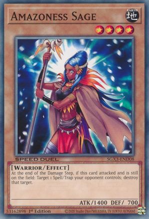 Amazoness Sage - SGX3-END08 - Speed Duel GX: Duelists of Shadows 1st Edition