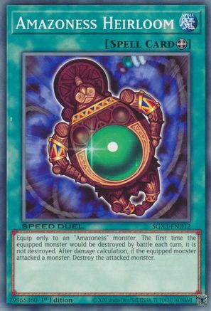Amazoness Heirloom - SGX3-END12 - Speed Duel GX: Duelists of Shadows 1st Edition