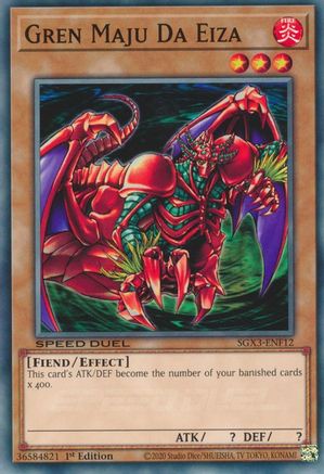 Gren Maju Da Eiza - SGX3-ENF12 - Speed Duel GX: Duelists of Shadows 1st Edition