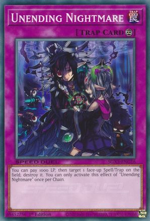 Unending Nightmare (SGX3-ENG16) - Speed Duel GX: Duelists of Shadows 1st Edition