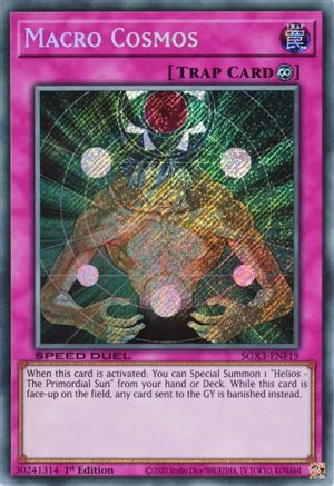 Macro Cosmos (Secret Rare) (SGX3-ENF19) - Speed Duel GX: Duelists of Shadows 1st Edition