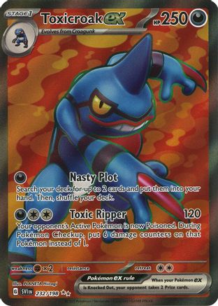 Toxicroak ex - 232/198 232 - SV01 Scarlet & Violet Base Set Holofoil