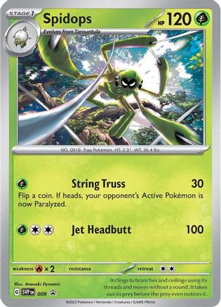 Spidops - 009 9 - SV Scarlet & Violet Promo Cards Holofoil