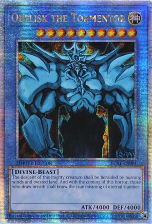 Obelisk the Tormentor (Quarter Century Secret Rare) (LC01-EN001) - Legendary Collection: 25th Anniversary Edition Limited