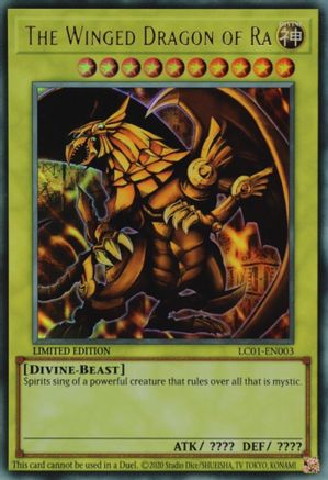 The Winged Dragon of Ra (25th Anniversary Edition) (LC01-EN003) - Legendary Collection: 25th Anniversary Edition Limited