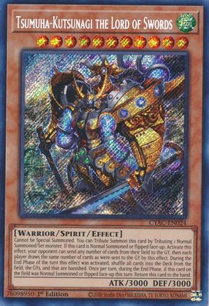 Tsumuha-Kutsunagi the Lord of Swords - CYAC-EN024 - Cyberstorm Access 1st Edition