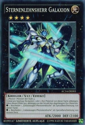 Starliege Lord Galaxion (German) - "Sternenlehnsherr Galaxion" (AC14-DE005) - Advent Calendar 2014 (Adventskalender ZEXAL-Edition) Limited