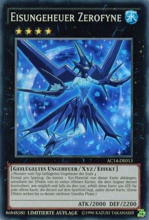 Ice Beast Zerofyne (German) - "Eisungeheuer Zerofyne" (AC14-DE013) - Advent Calendar 2014 (Adventskalender ZEXAL-Edition) Limited