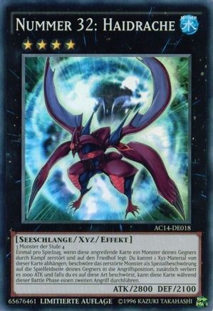 Number 32: Shark Drake (German) - "Nummer 32: Haidrache" (AC14-DE018) - Advent Calendar 2014 (Adventskalender ZEXAL-Edition) Limited