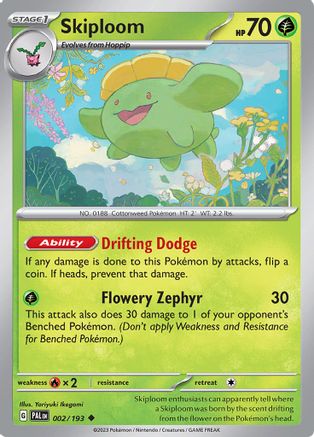 Skiploom 2 - SV02 Paldea Evolved Reverse Holofoil