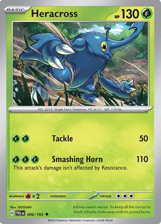 Heracross 6 - SV02 Paldea Evolved Reverse Holofoil