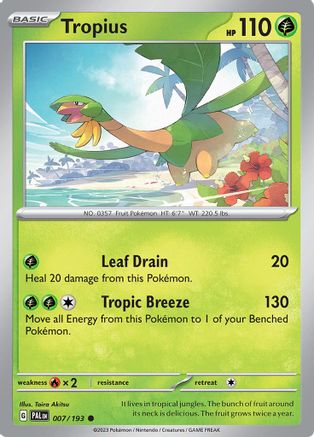 Tropius - 007/193 7 - SV02 Paldea Evolved