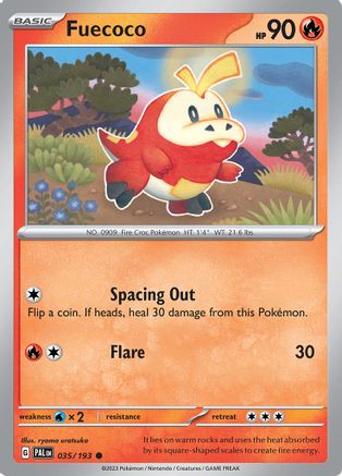 Fuecoco - 035/193 35 - SV02 Paldea Evolved Reverse Holofoil