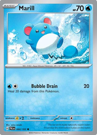 Marill - 044/193 44 - SV02 Paldea Evolved Reverse Holofoil
