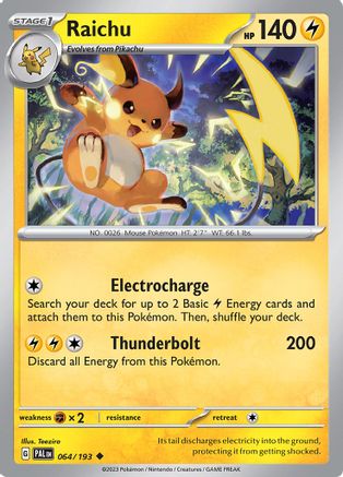 Raichu - 064/193 64 - SV02 Paldea Evolved Reverse Holofoil