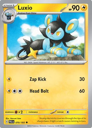 Luxio 70 - SV02 Paldea Evolved Reverse Holofoil