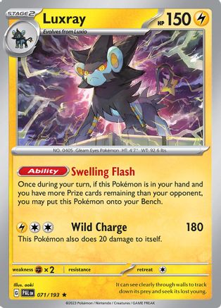 Luxray 71 - SV02 Paldea Evolved Holofoil