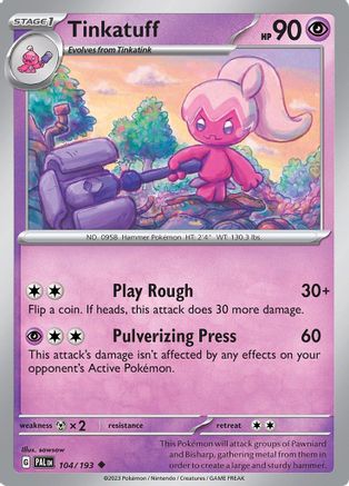 Tinkatuff - 104/193 104 - SV02 Paldea Evolved Reverse Holofoil