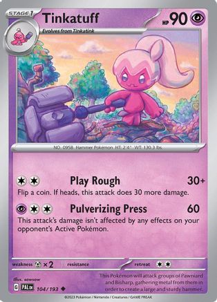 Tinkatuff 104 - SV02 Paldea Evolved Reverse Holofoil