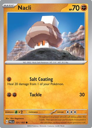 Nacli - 121/193 121 - SV02 Paldea Evolved Reverse Holofoil