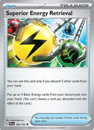 Superior Energy Retrieval - 189/193 189 - SV02 Paldea Evolved