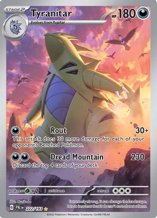 Tyranitar - 222/193 222 - SV02 Paldea Evolved Holofoil