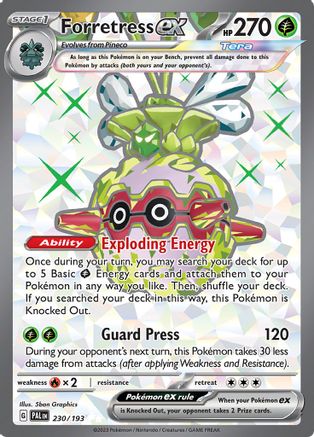 Forretress ex - 230/193 230 - SV02 Paldea Evolved Holofoil