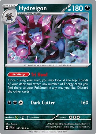 Hydreigon 140 - SV02 Paldea Evolved Reverse Holofoil