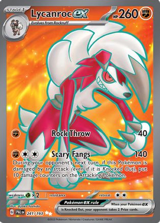 Lycanroc ex 241 - SV02 Paldea Evolved Holofoil